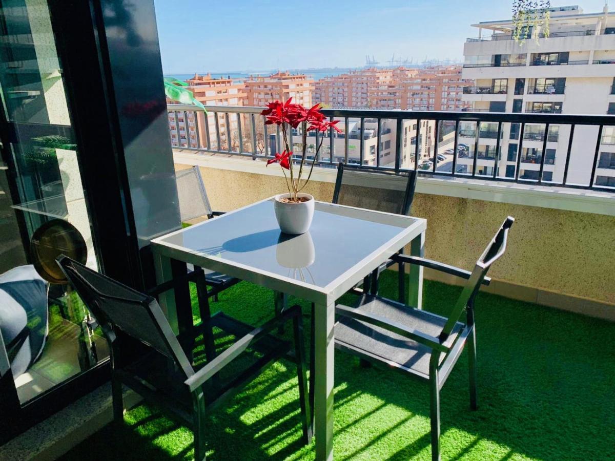 Апартаменты Non Stress Atico Duplex Con Vistas Al Mar Валенсия Экстерьер фото