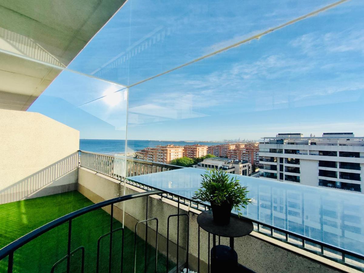 Апартаменты Non Stress Atico Duplex Con Vistas Al Mar Валенсия Экстерьер фото